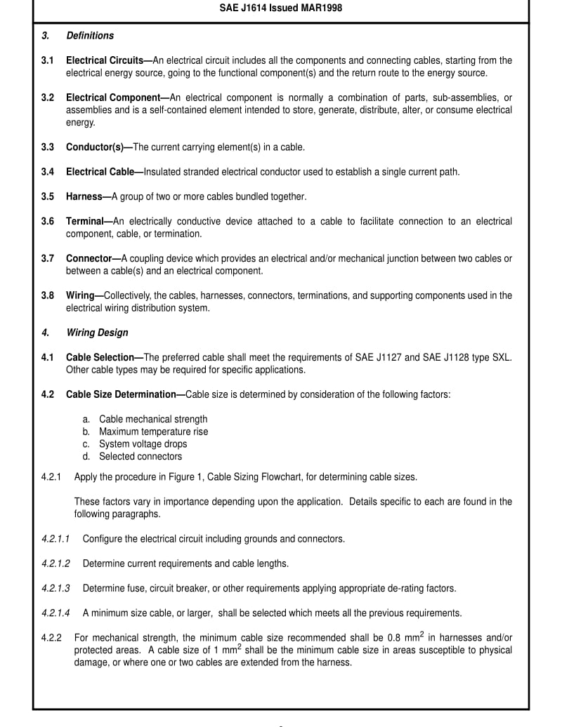 SAE J1614-1998 Wiring Distribution Systems for Construction, Agricultural, and Off-Road Work Machines.pdf_第2页