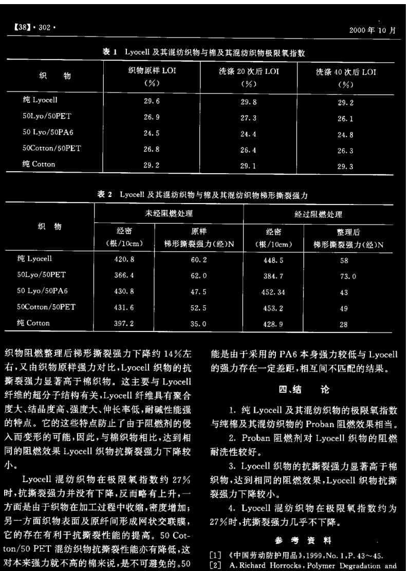 Lyocell 纤维的阻燃整理研究.pdf_第2页