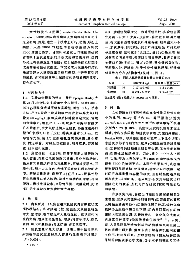 大鼠膀胱出口梗阻模型的建立及其生物学特性.pdf_第2页