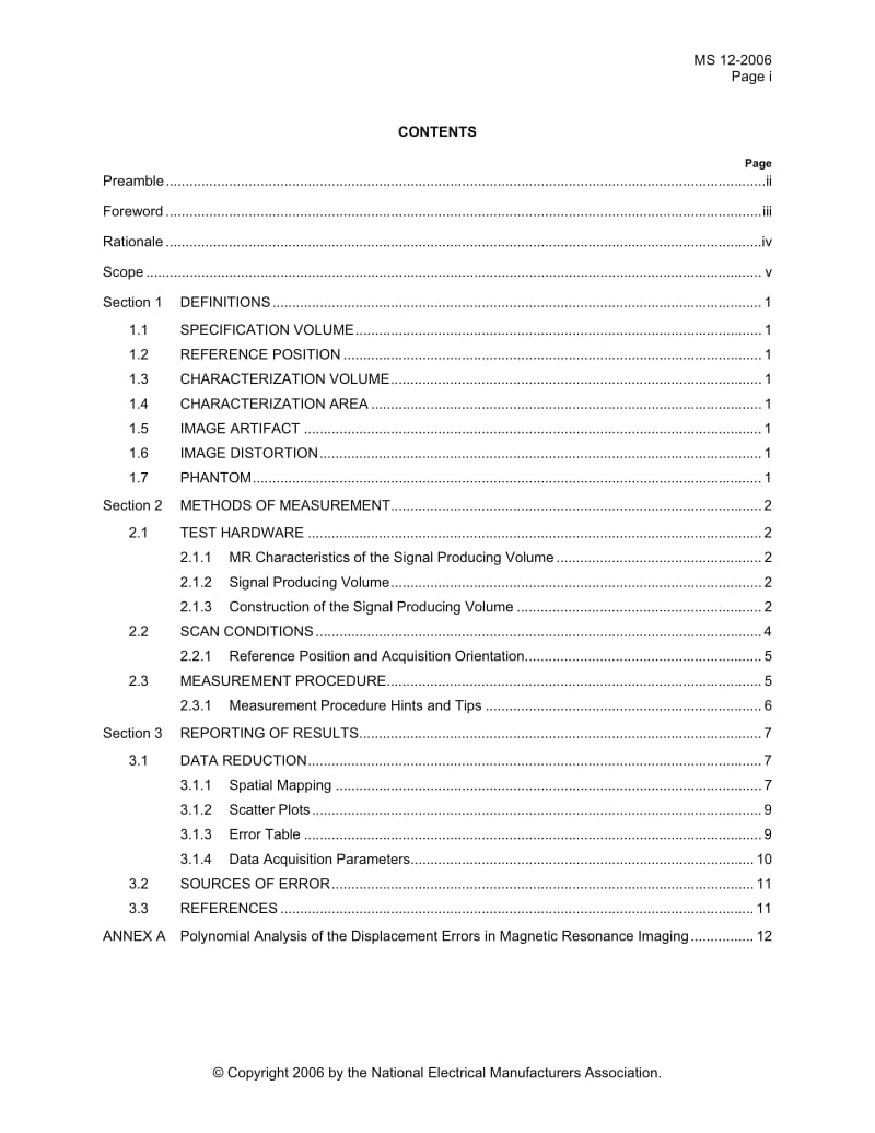 NEMA MS 12-2006 Quantification and Mapping of Geometric Distortion for Special Applications.pdf_第3页