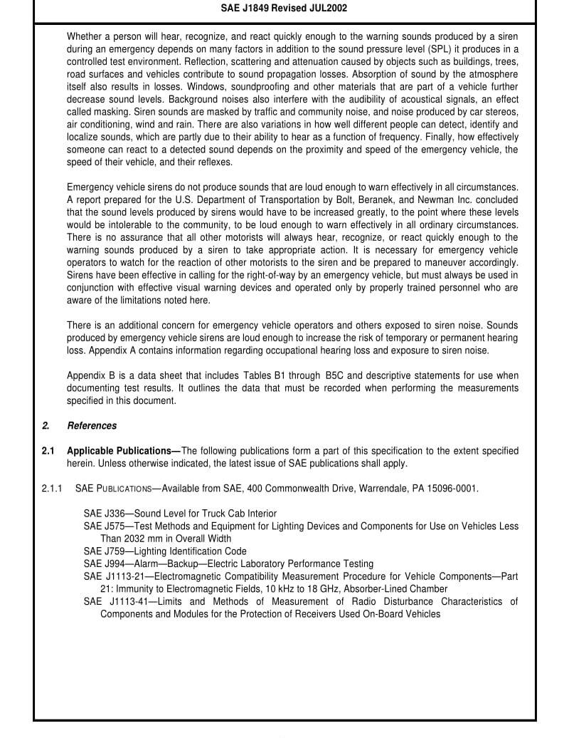 SAE J1849-2002 Emergency Vehicle Sirens.pdf_第2页