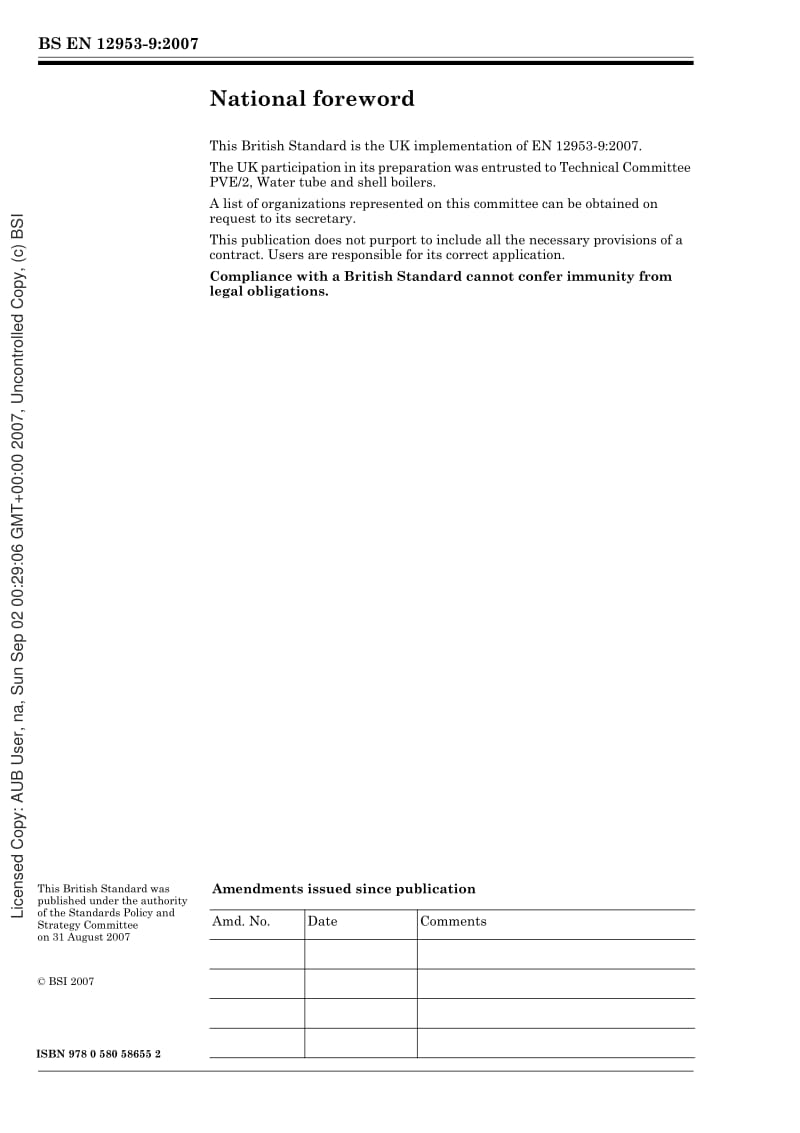 【BS英国标准】BS EN 12953-9-2007 Shell boilers — Part 9 Requirements for limiting devices of the boiler and accessories.pdf_第2页