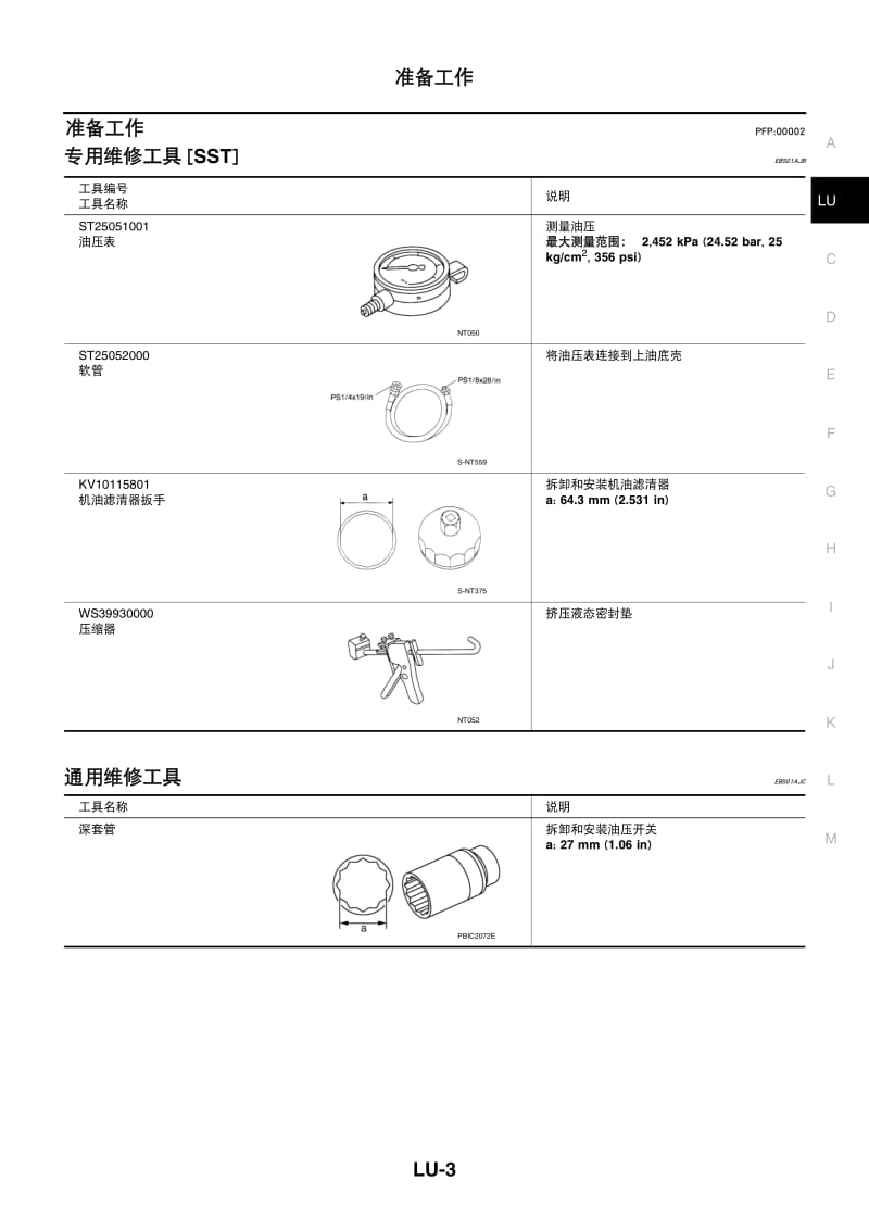 日产天籁维修手册-发动机润滑系统.pdf_第3页