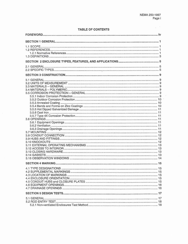 NEMA 250-1997 Enclosures for Electrical Equipment (1000 Volts Maximum)1.pdf_第3页