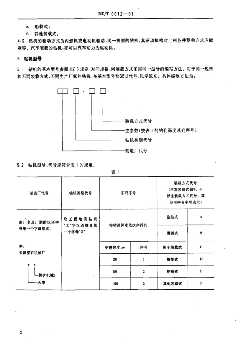 [地质矿产标准]-DZ_T 0012-1991 工程地质钻机.pdf_第3页