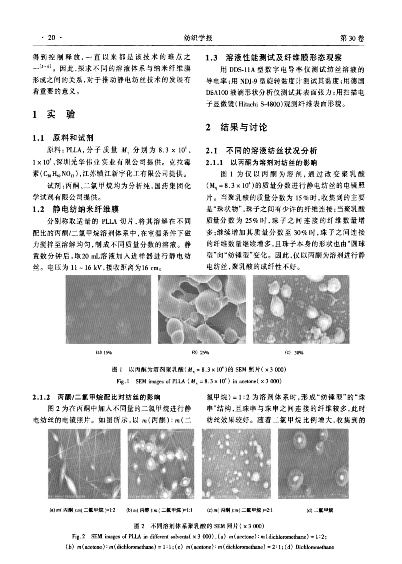 基于不同溶液体系载药纳米纤维膜的制备.pdf_第2页