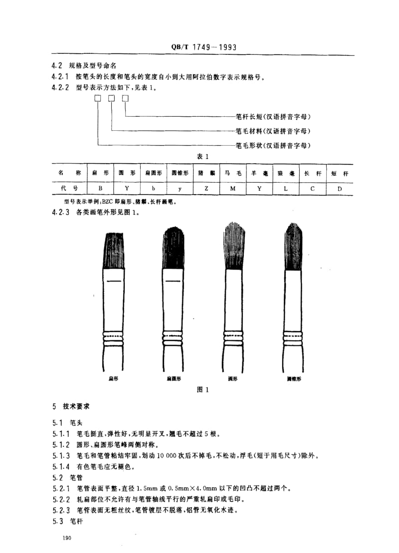 [轻工标准]-QBT 1749-1993 画笔.pdf_第2页