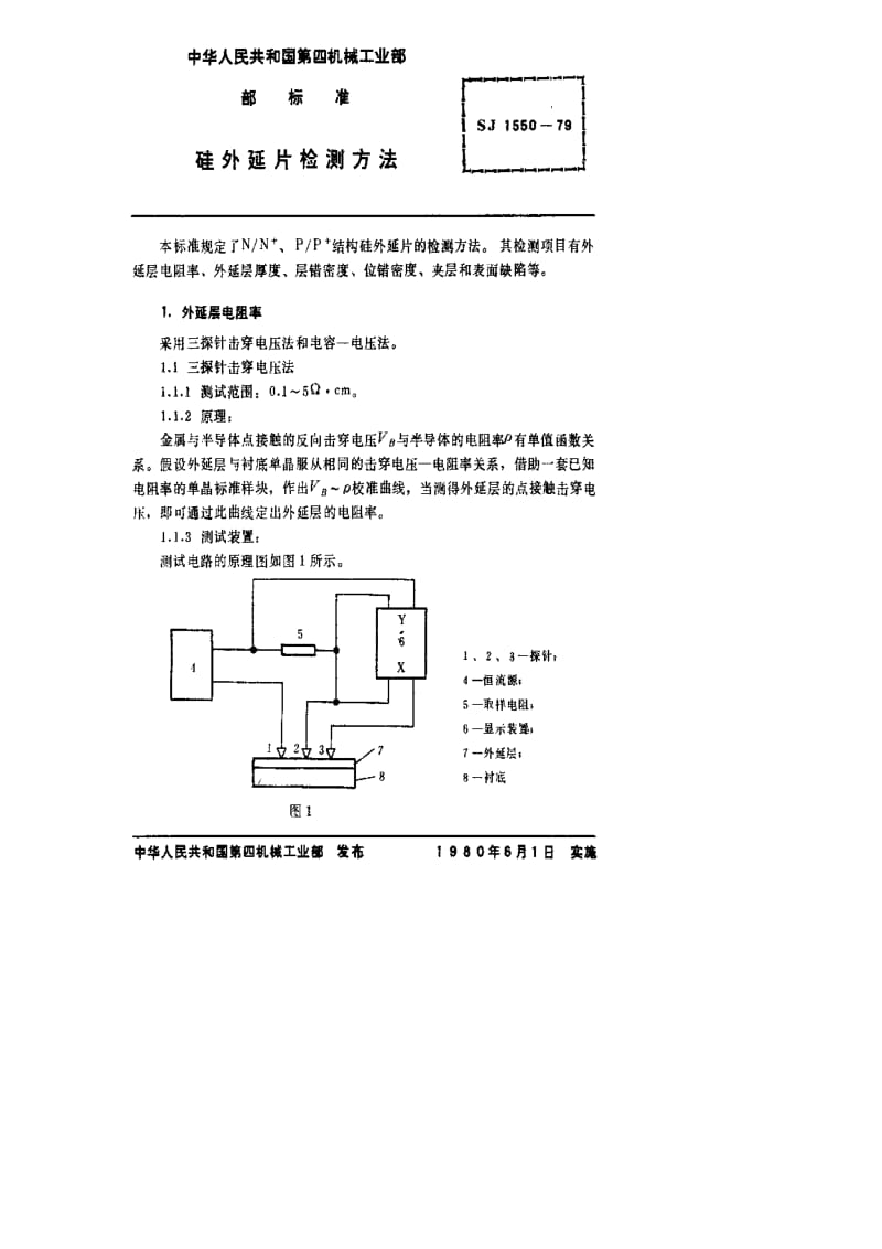 [电子标准]-SJ 1550-1979 硅外延片检测方法.pdf_第2页