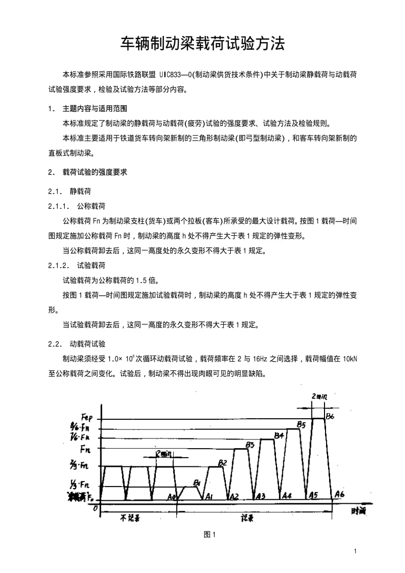 [铁路运输标准]-TBT 2400-1993 车辆制动梁载荷试验方法.pdf_第2页