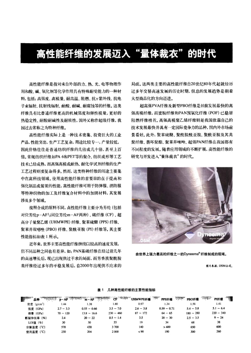 纺织导报-高性能纤维的发展迈入 量体裁衣 的时代.pdf_第2页