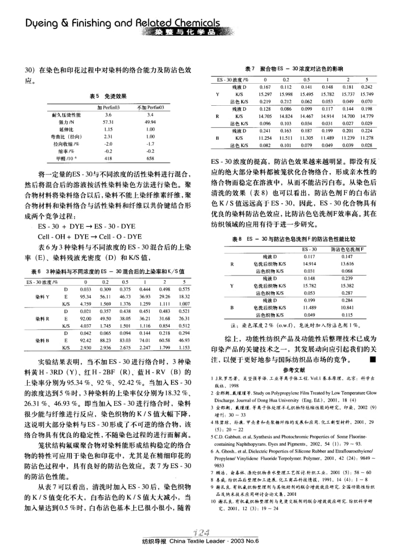 纺织导报-功能性纺织品新型后整理技术研究动向.pdf_第3页