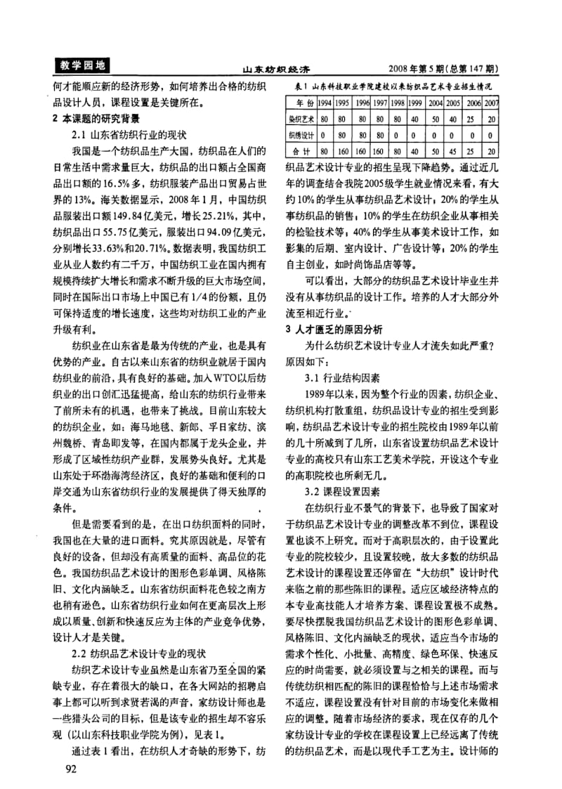 纺织品艺术设计专业高技能人才培养方案的研究.pdf_第2页