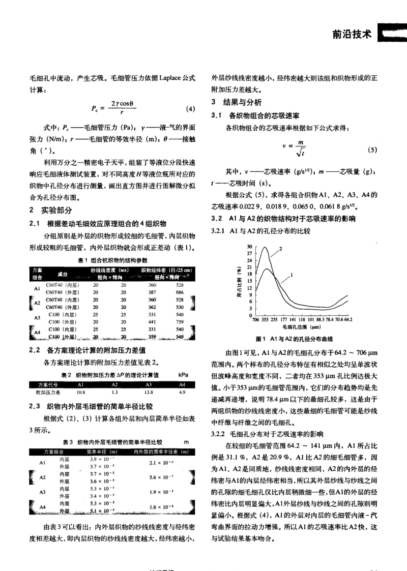 纺织导报-差动毛细效应与织物孔径特性的关系.pdf_第2页