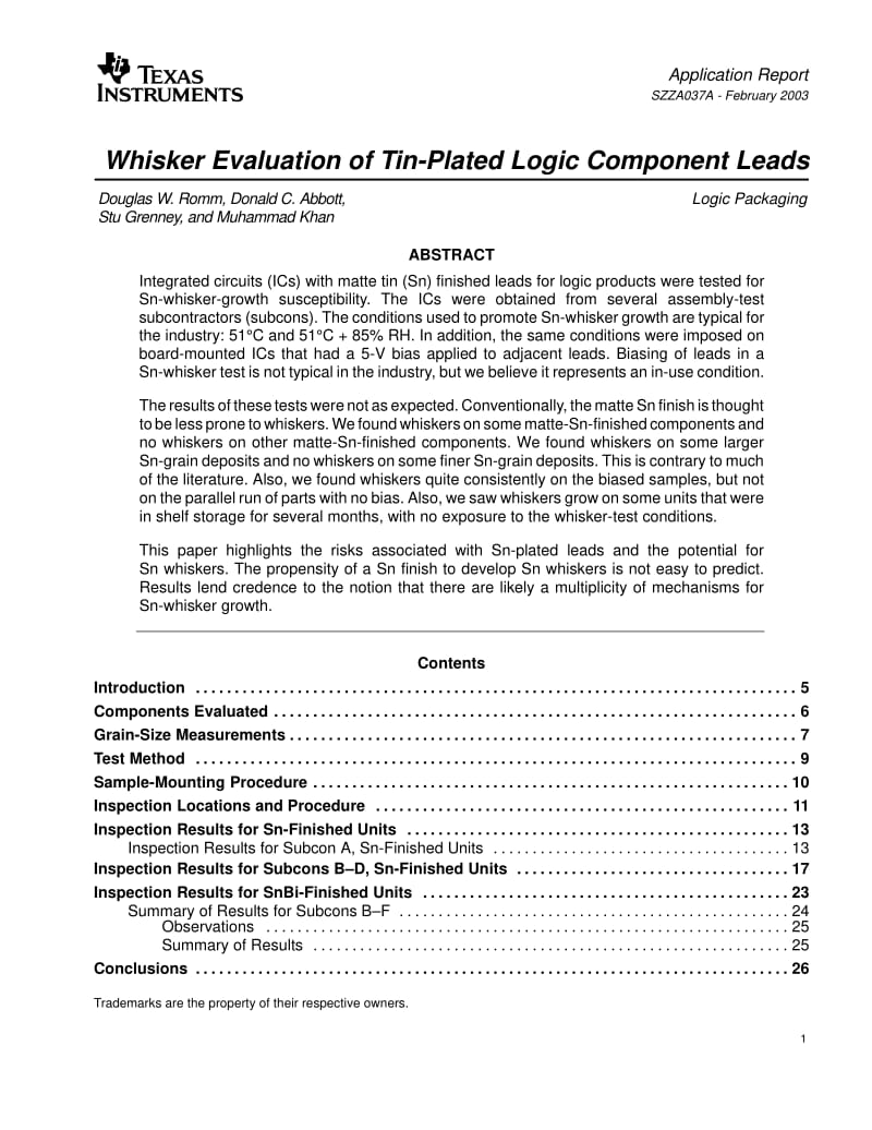 00143-镀锡逻辑组件引脚的晶须评估.pdf_第1页