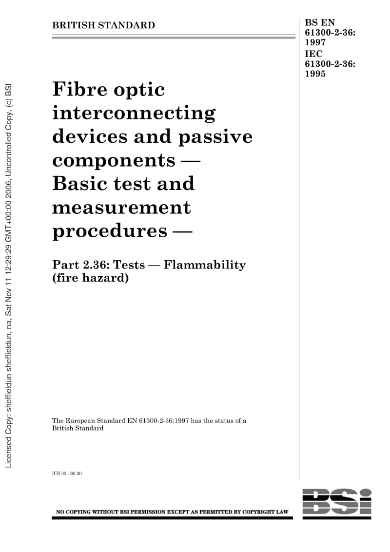 BS-EN-61300-2-36-1997 IEC-61300-2-36-1995.pdf_第1页