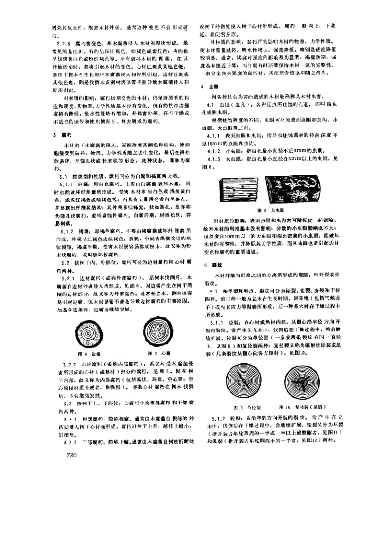 GB155.2-1984 针叶树木材缺陷 名称、定义和对材质的影响.pdf_第3页