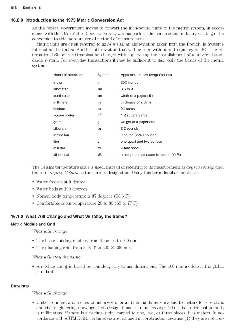 Construction Building Envelope and Interior Finishes Databook：Metrification.pdf_第3页