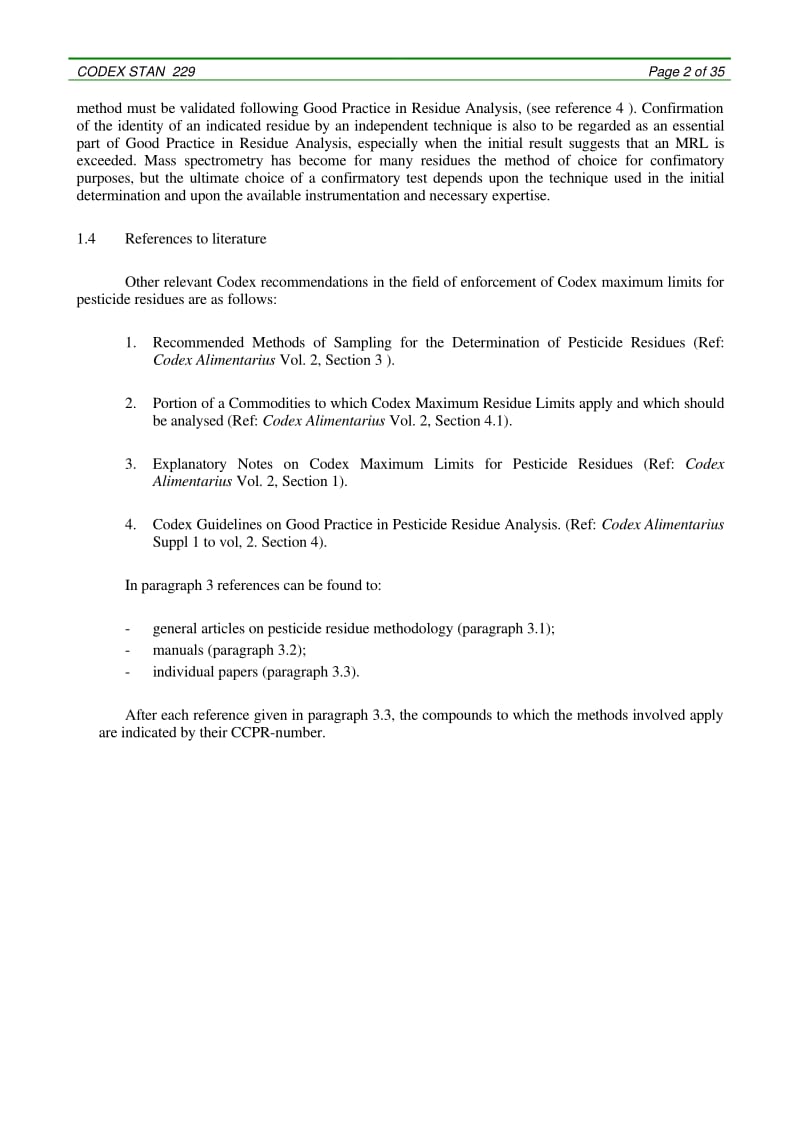 CODEX STAN-229-1993 RECOMMENDED-METHODS-OF-ANALYSIS-FOR-PESTICIDE-RESIDUES.pdf_第2页