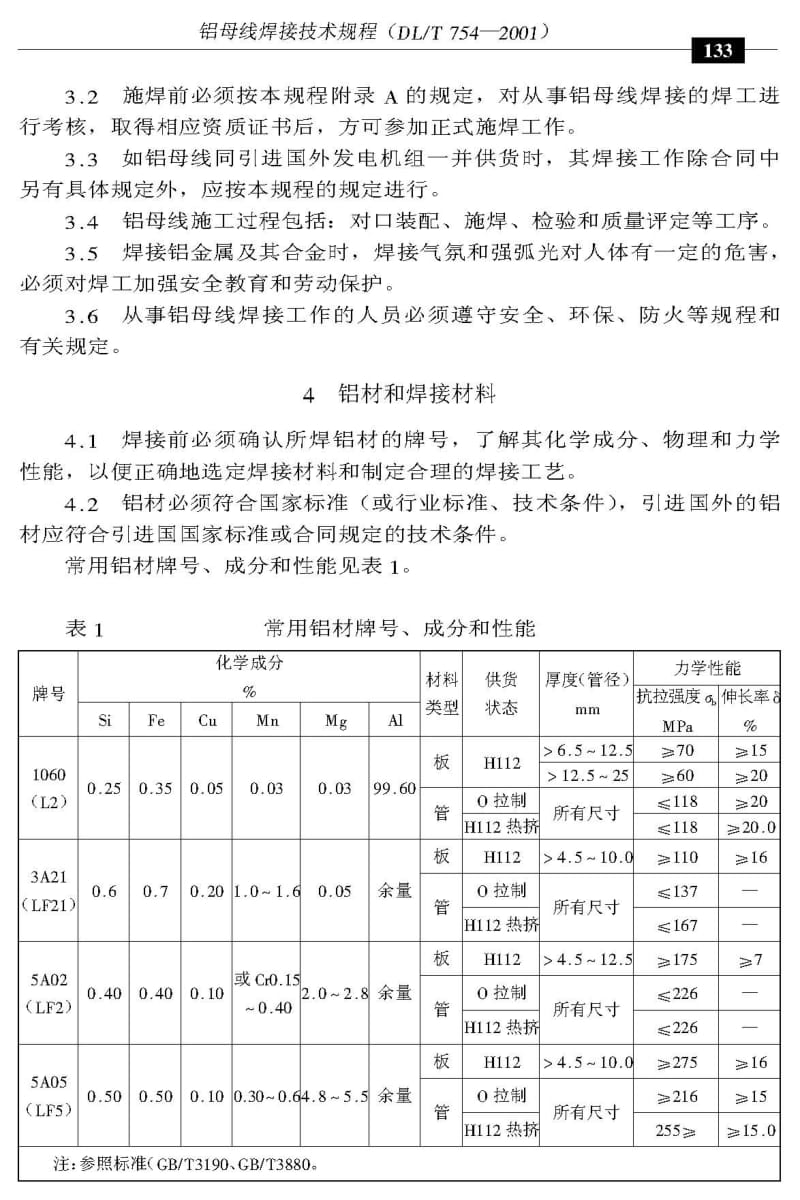 DL／T 754-2001 铝母线焊接技术规程.pdf_第2页