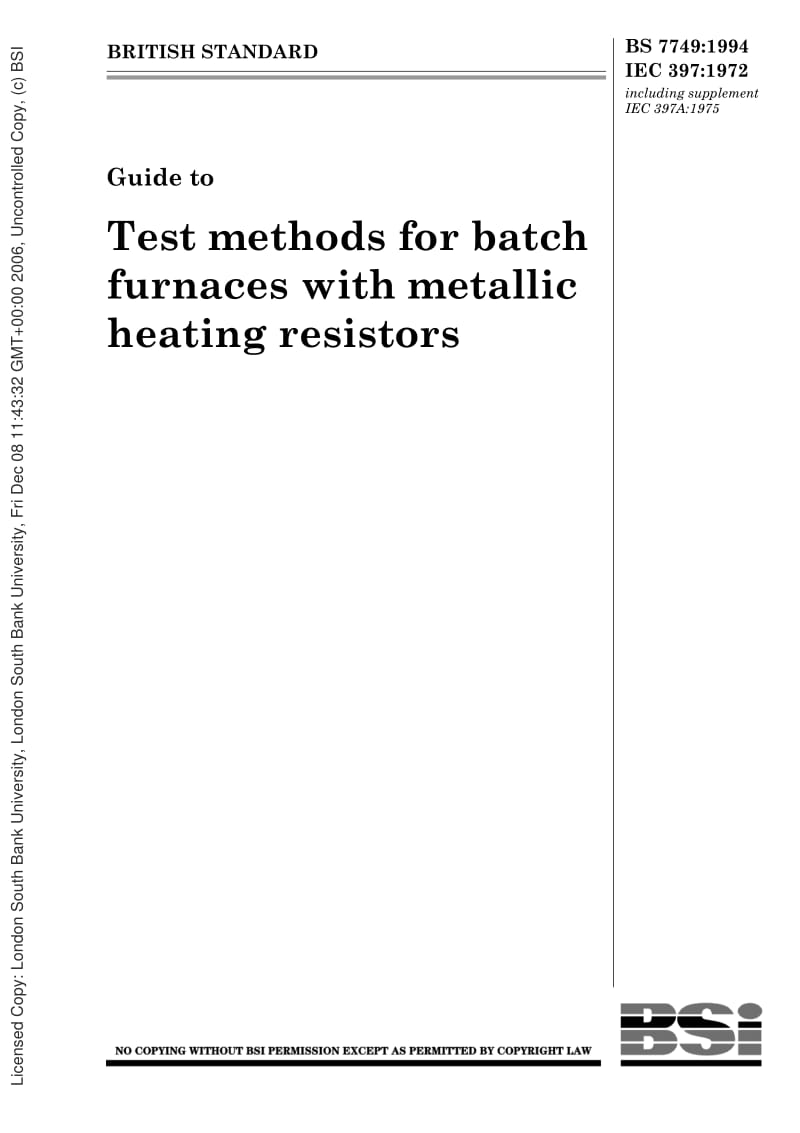 BS-7749-1994 IEC-60397-1972 IEC-60397A-1975.pdf_第1页