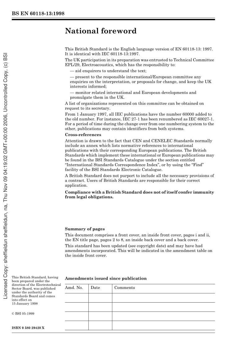 BS-EN-60118-13-1998 IEC-60118-13-1997.pdf_第2页