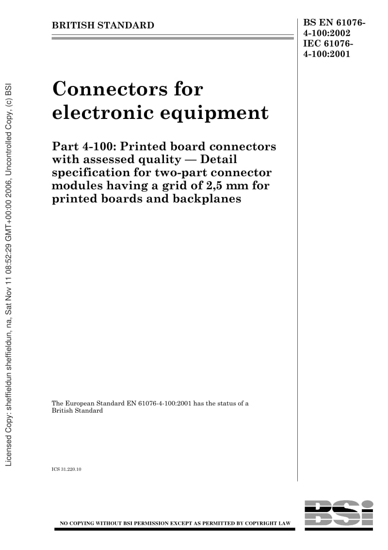 BS-EN-61076-4-100-2002 IEC-61076-4-100-2001.pdf_第1页