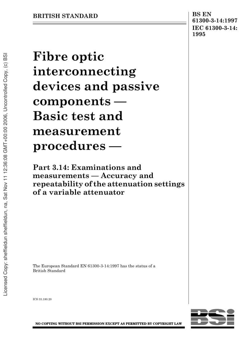 BS-EN-61300-3-14-1997 IEC-61300-3-14-1995.pdf_第1页