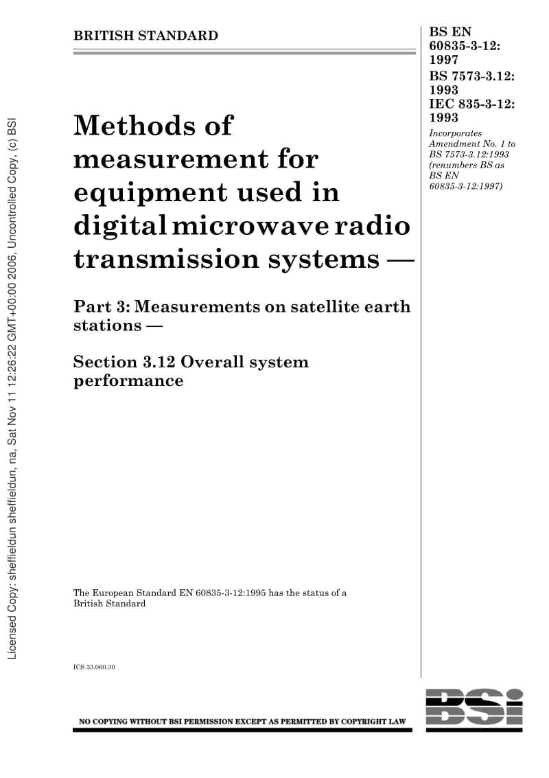 BS-EN-60835-3-12-1997 BS-7573-3.12-1993 IEC-60835-3-12-1993.pdf_第1页