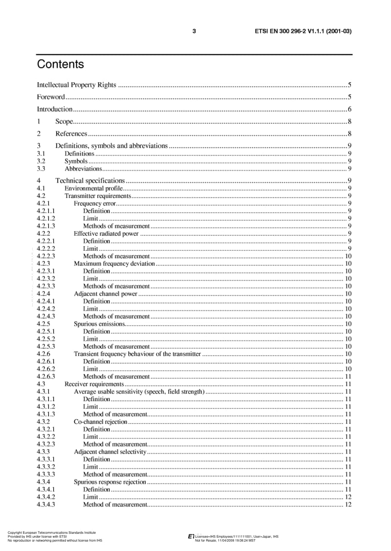 ETSI EN-300-296-2-V1.1.1-2001.pdf_第3页