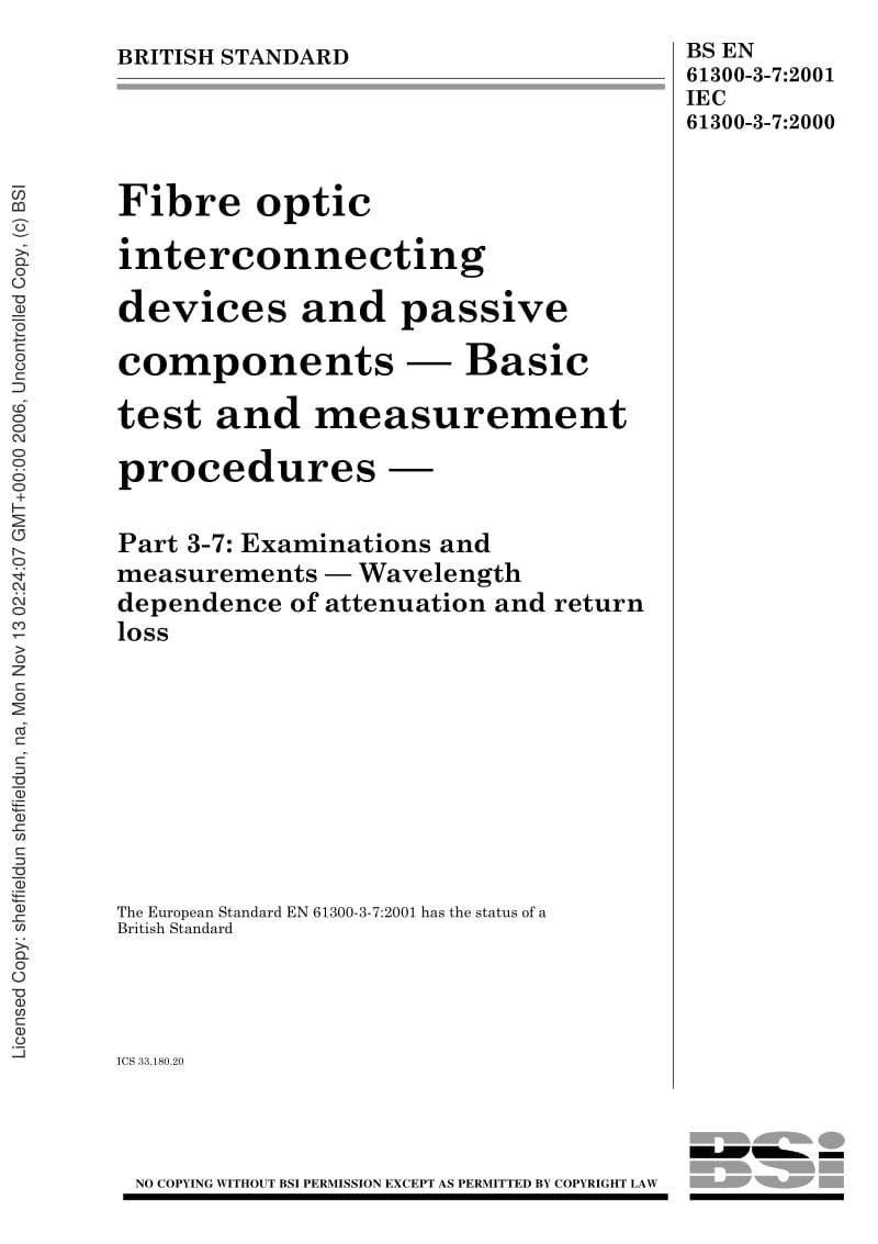 BS-EN-61300-3-7-2001 IEC-61300-3-7-2000.pdf_第1页