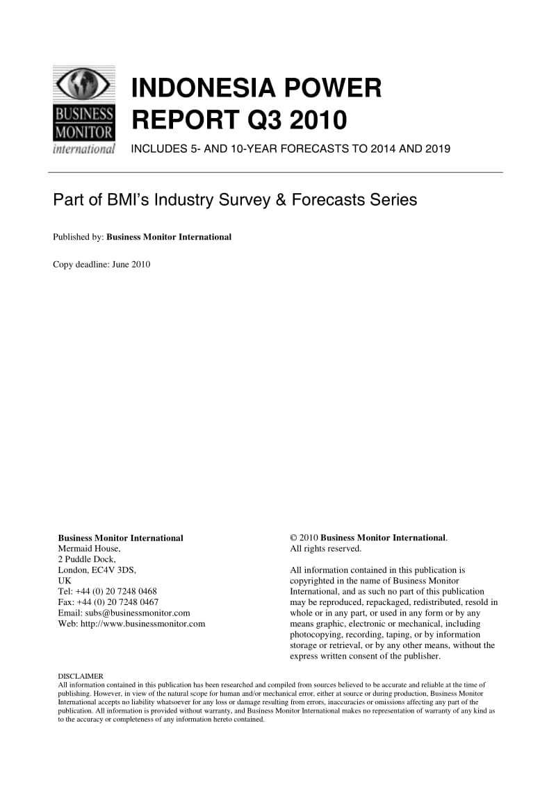 BMI Indonesia Power Report.pdf_第2页