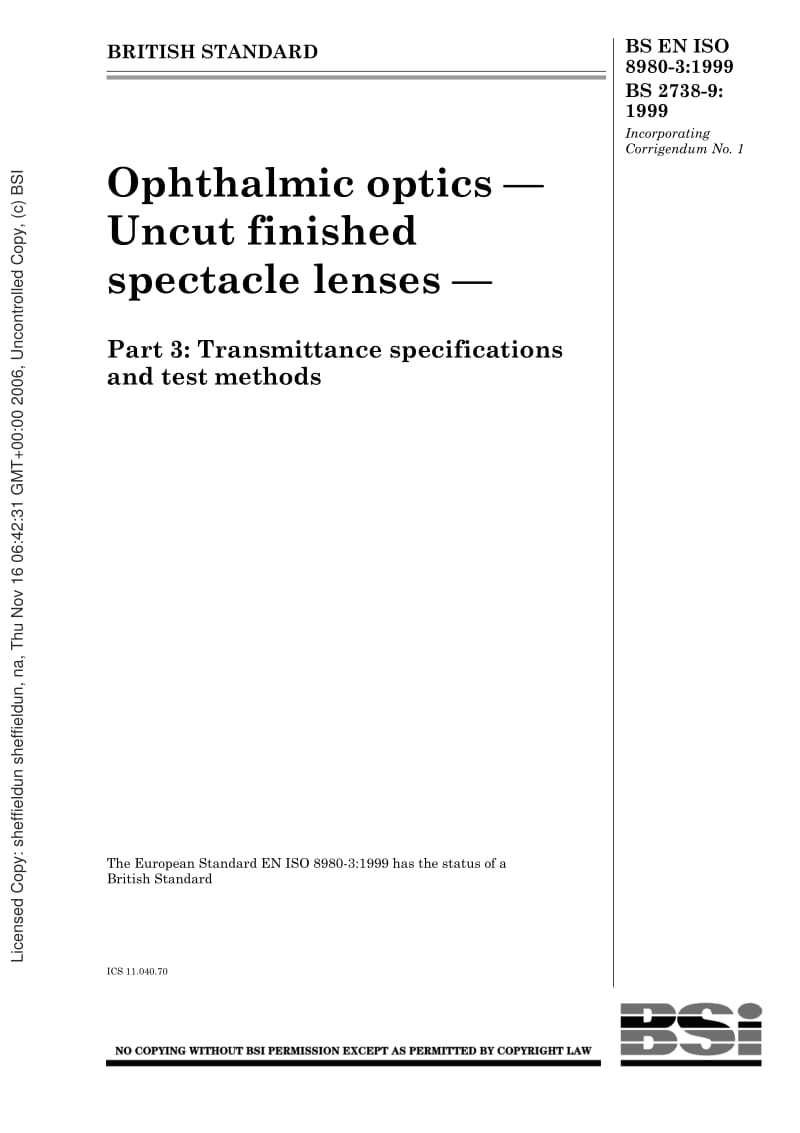 BS-EN-ISO-8980-3-1999 BS-2738-9-1999英国标准spectacle lenses part3.pdf_第1页