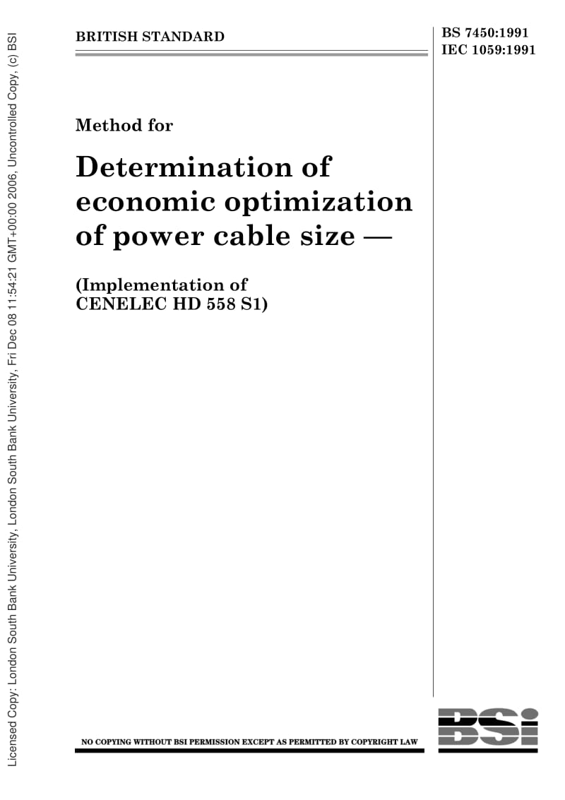 BS-7450-1991 IEC-61059-1991.pdf_第1页