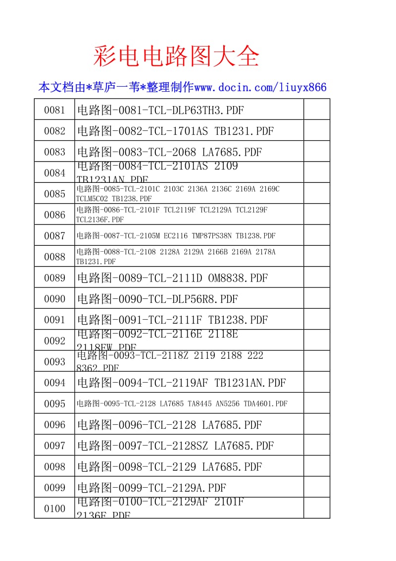 TCL彩电电路图集-第5集.pdf_第1页