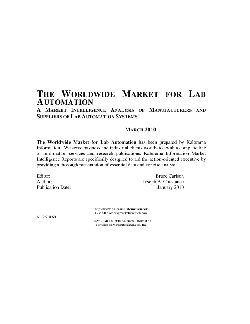 Lab Automation Markets.pdf_第2页