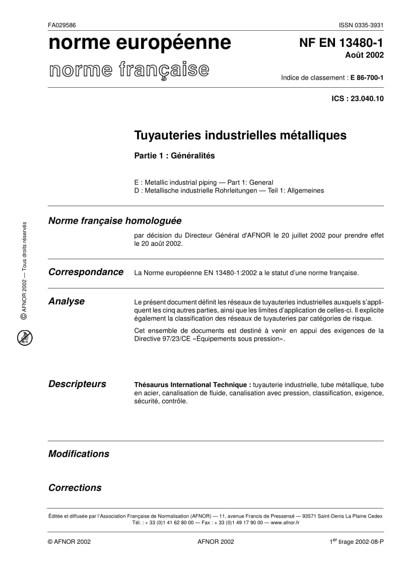 NF-EN-13480-1-2002-FRENCH.pdf_第1页