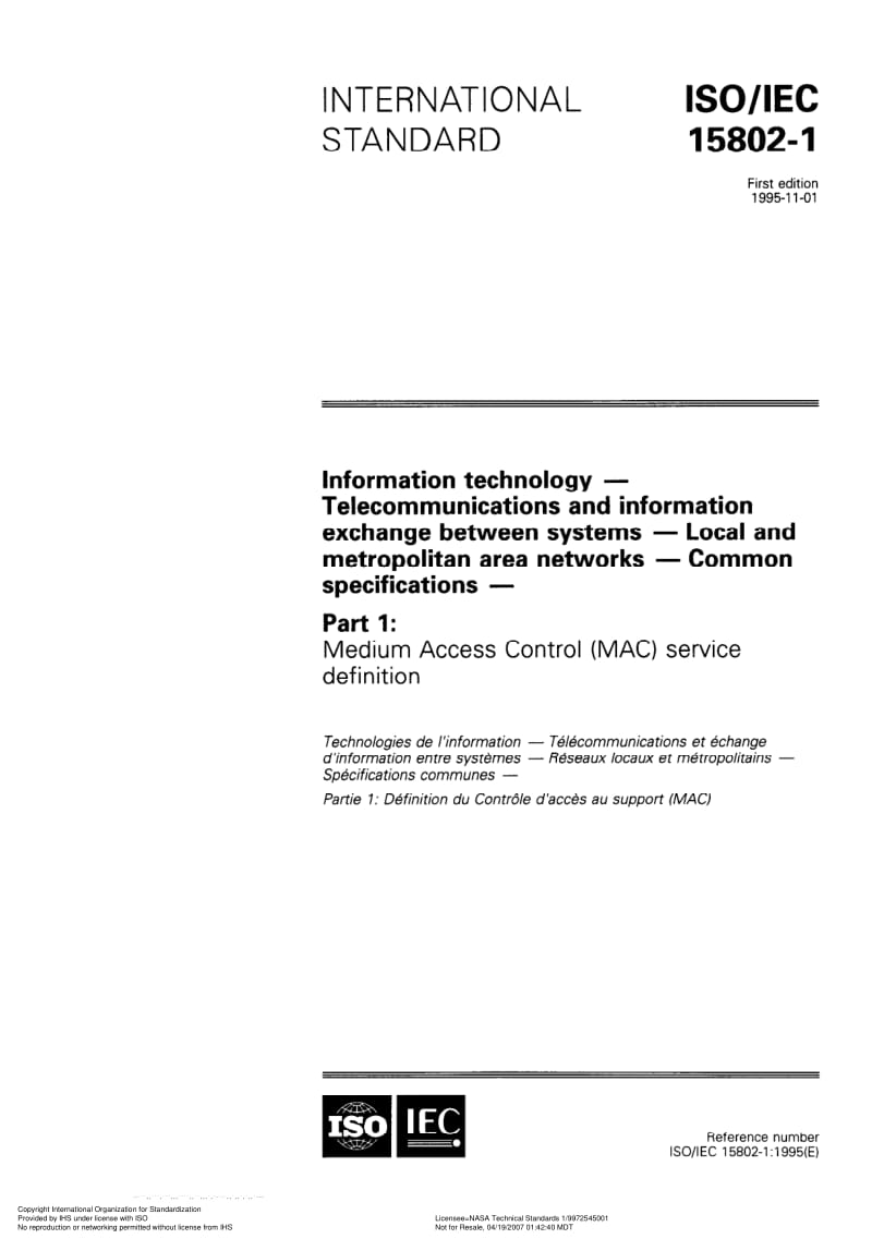 ISO-15802-1-1995.pdf_第1页