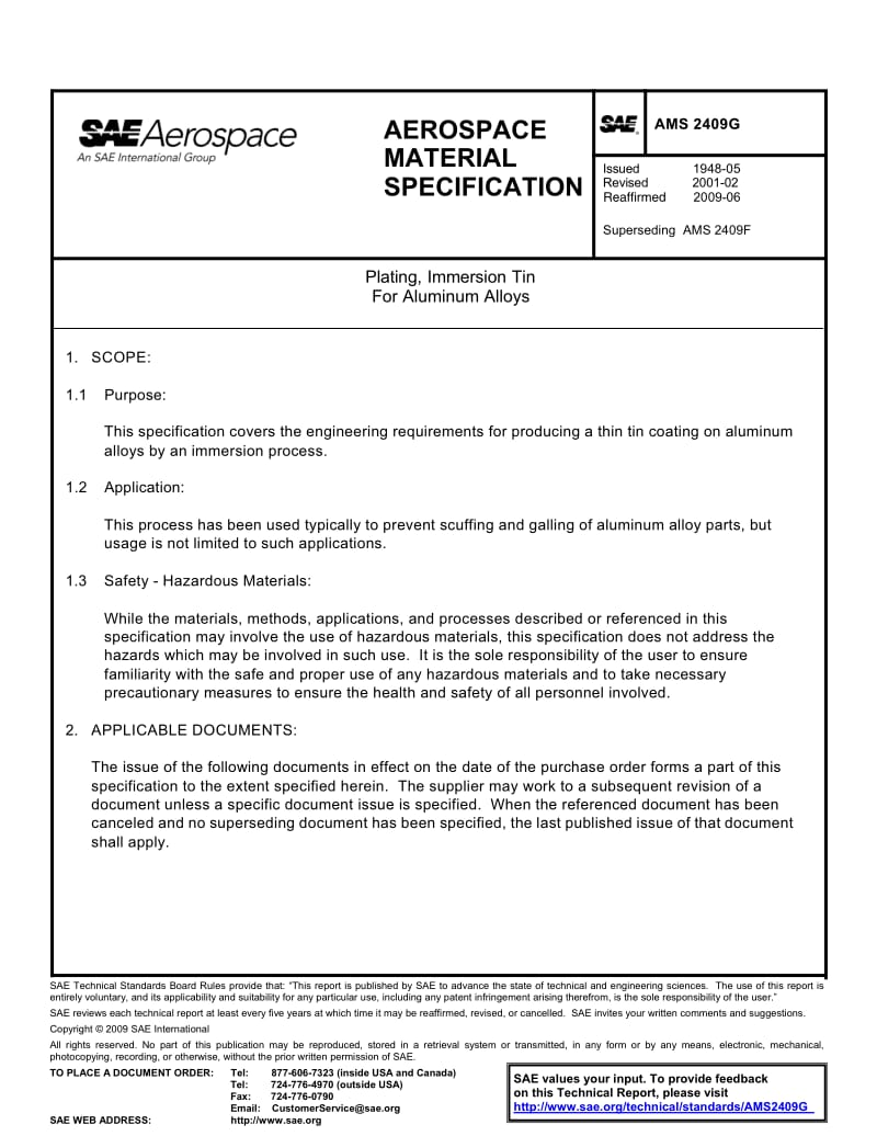 SAE-AMS-6322-2001-R2009.pdf_第1页