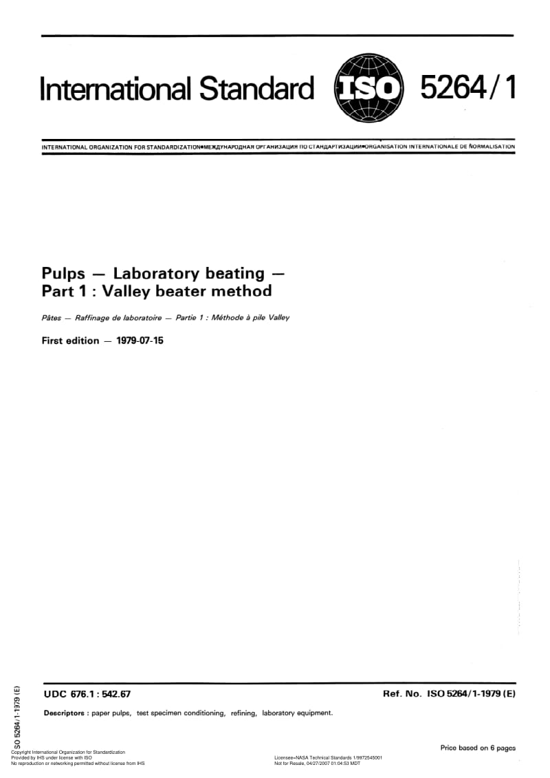 ISO-5264-1-1979.pdf_第1页