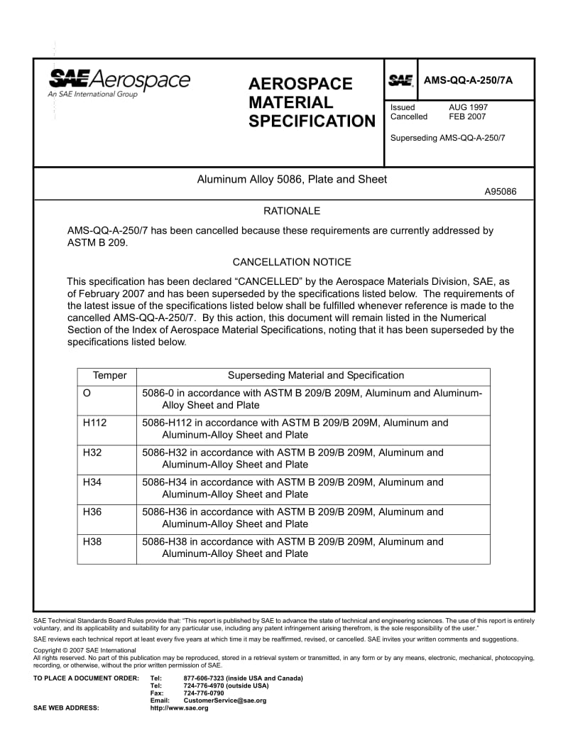 SAE-AMS-QQ-A-250-7A-2007.pdf_第1页