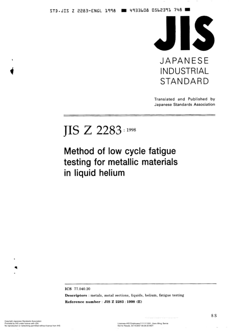 JIS-Z-2283-1998-R2004-ENG.pdf_第1页