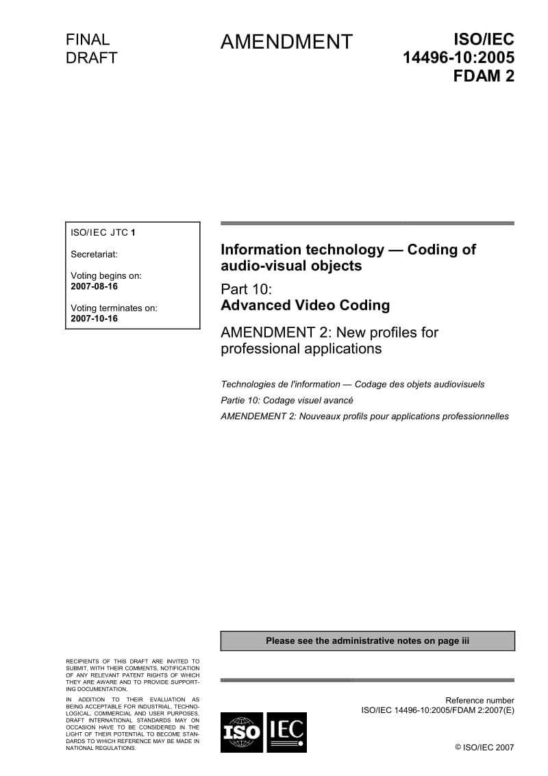 ISO-14496-10-FDAM-2-2007.pdf_第1页