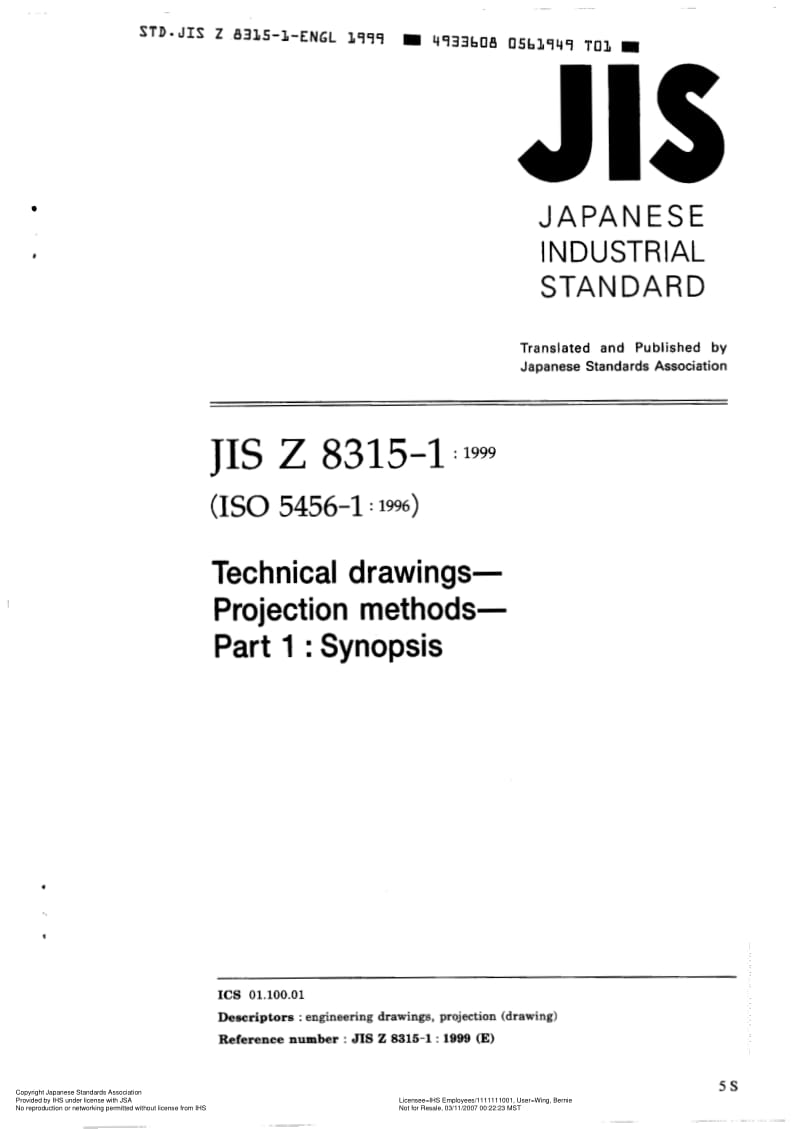 JIS-Z-8315-1-1999-R2004-ENG.pdf_第1页