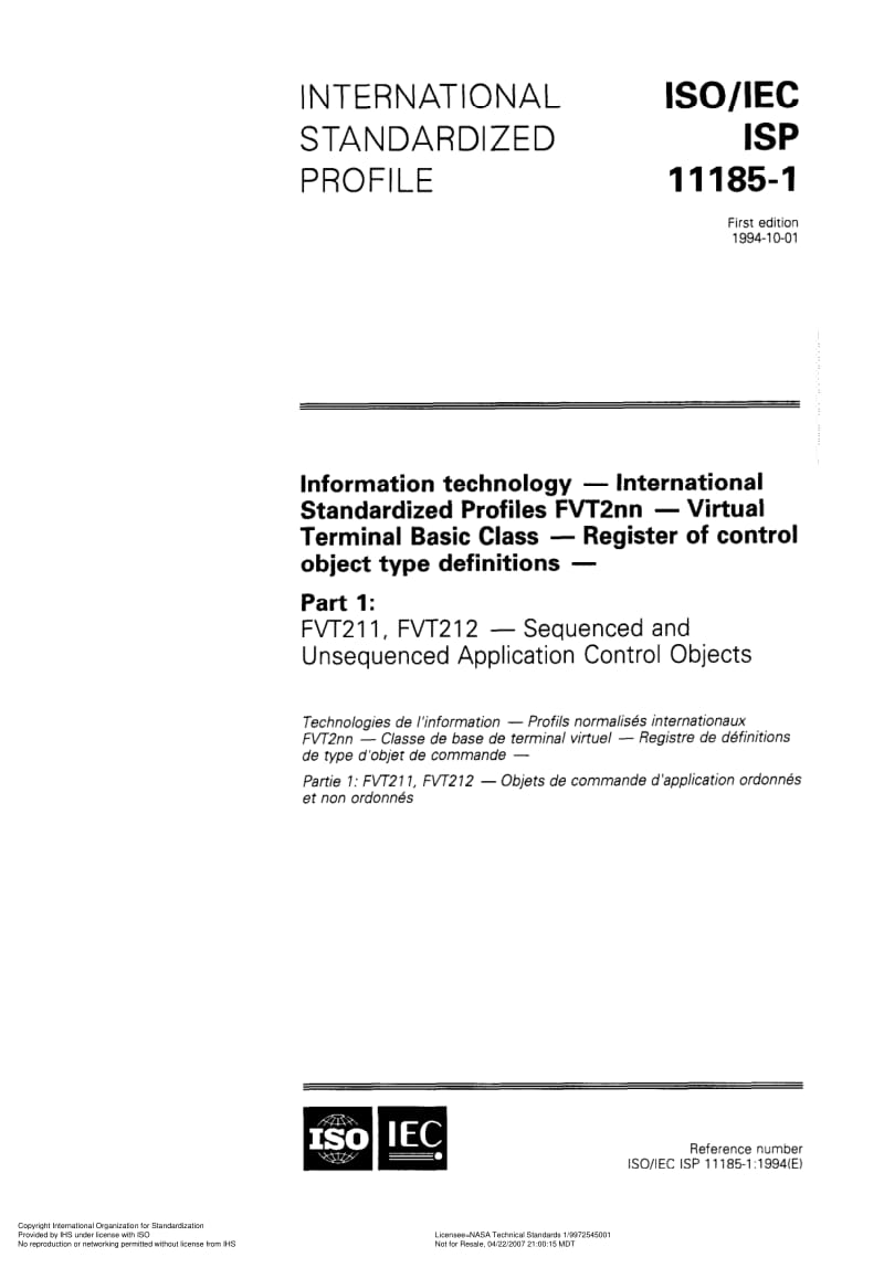 ISO-ISP-11185-1-1994.pdf_第1页