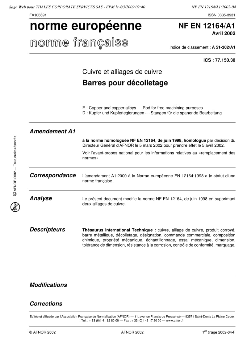 NF-EN-12164-A1-2002.pdf_第2页