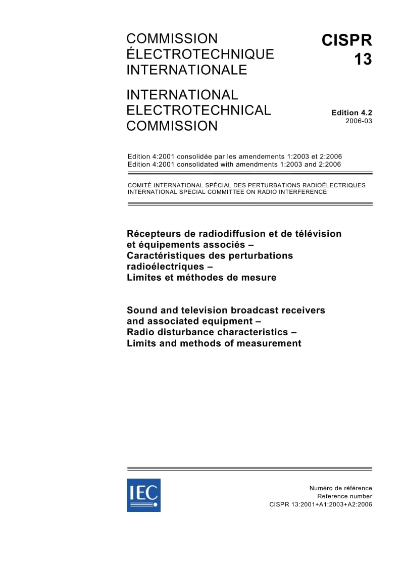 IEC-CISPR-13-2006.pdf_第1页