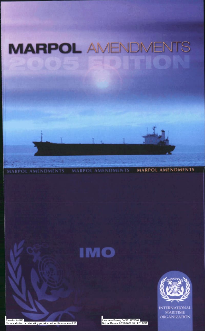 IMO-I525E-2005(MARPOL-73-78-AMD).pdf_第1页