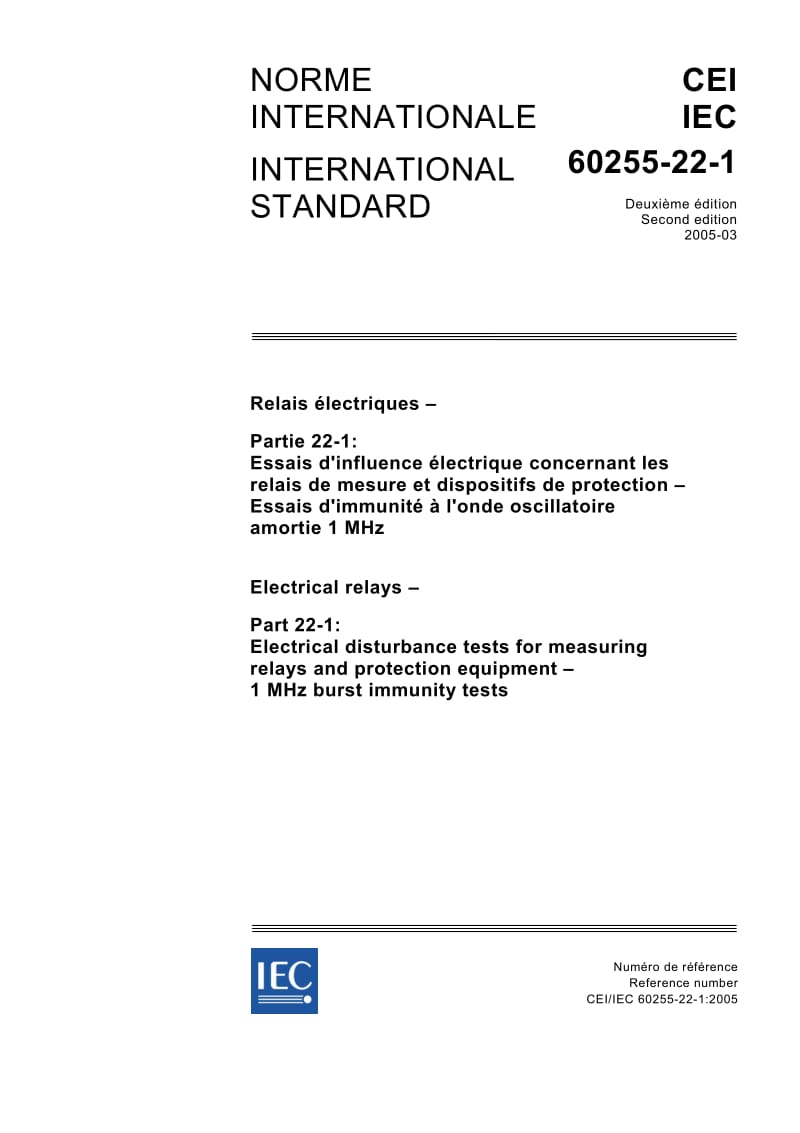 IEC-60255-22-1-2005.pdf_第1页