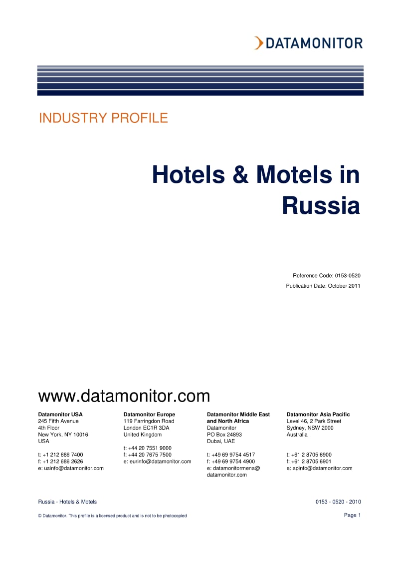 Hotels and Motels in Russia.pdf_第1页