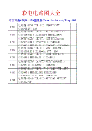 TCL彩电电路图集-第13集-HID系列.pdf